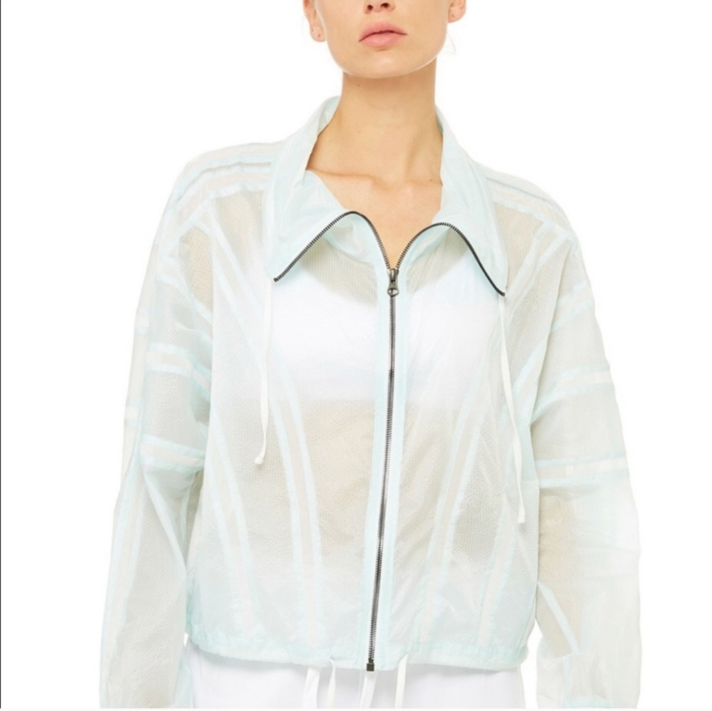 ALO Yoga Sheer White Jacket